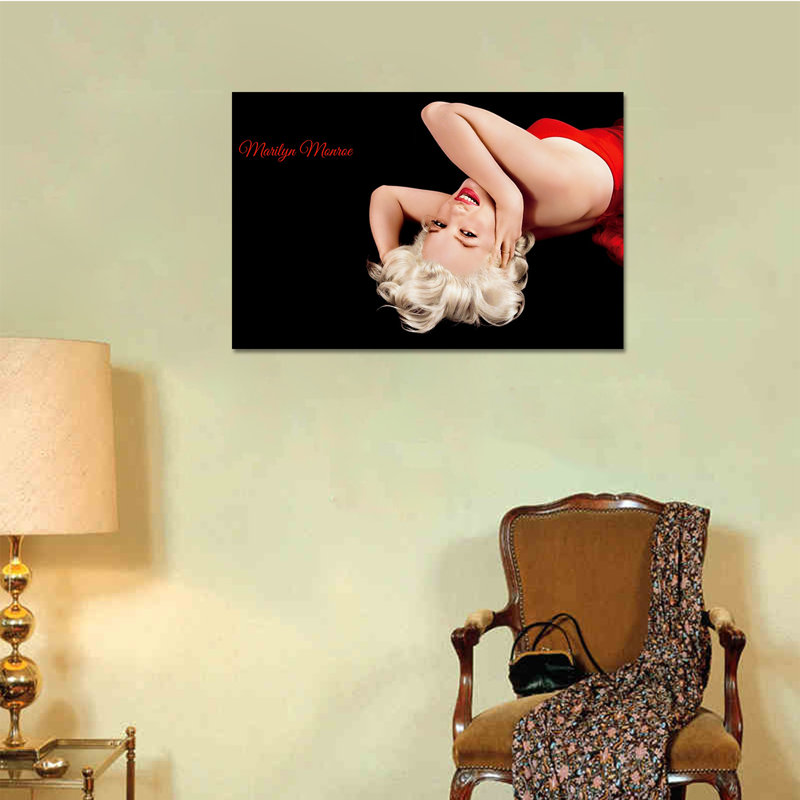 Marilyn Monroe - Photographie sur toile tendue, H 24 po x l 36 po