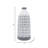 Parrottsville Stoneware Ceramic Vase with Carved Geometric Pattern and Boho Textured Design-51012308-51012309