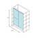 Levity 47.63'' x 74'' Double Sliding Shower Door with CleanCoat® Technology