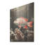 Monogramme de corail et de poisson gris - Art mural sur bois de pin corail sous l'eau-1917605111