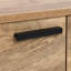 Buffet en bois manufacturé naturel à 4 portes de 71,1 pouces de largeur
