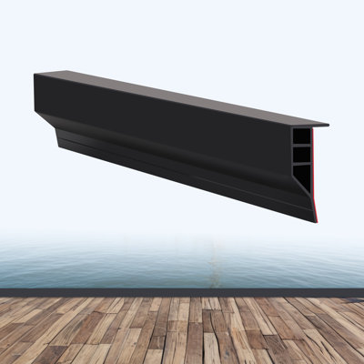 Gaahing Heavy-duty Boat Dock Side Bumper, Full Face Dock Edging Guard For Piling And Pier Protection, Includes Mounting Screws And Adhesive (10pcs X 19.7")