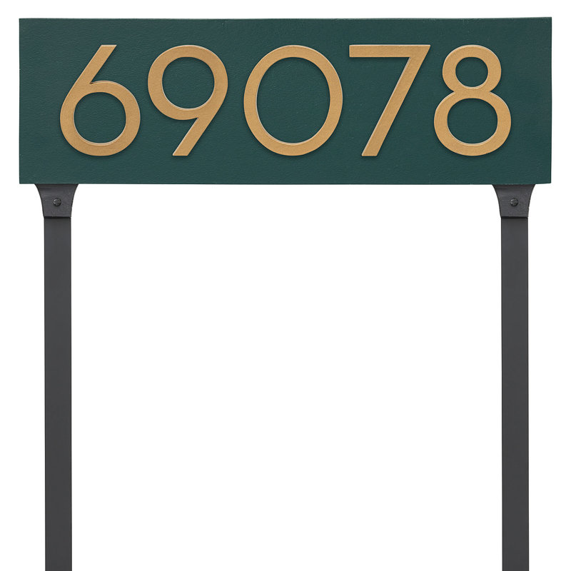Rectangle Lawn Insert, Hunter Green/Gold, Yes
