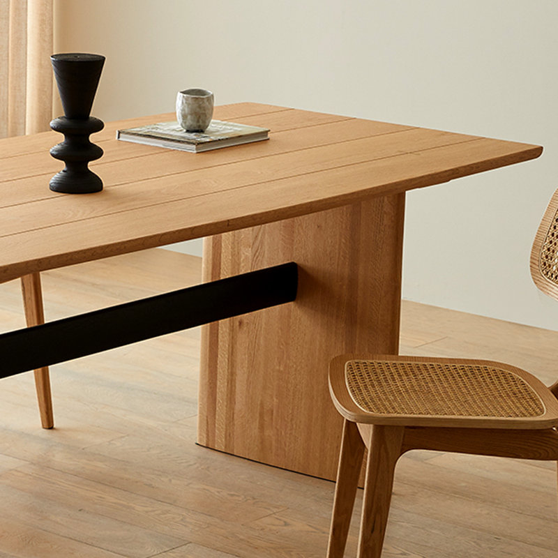 Bureau en bois massif Nordic Luxury, H 29,52 po x l 70,86 po x P 35,43 po