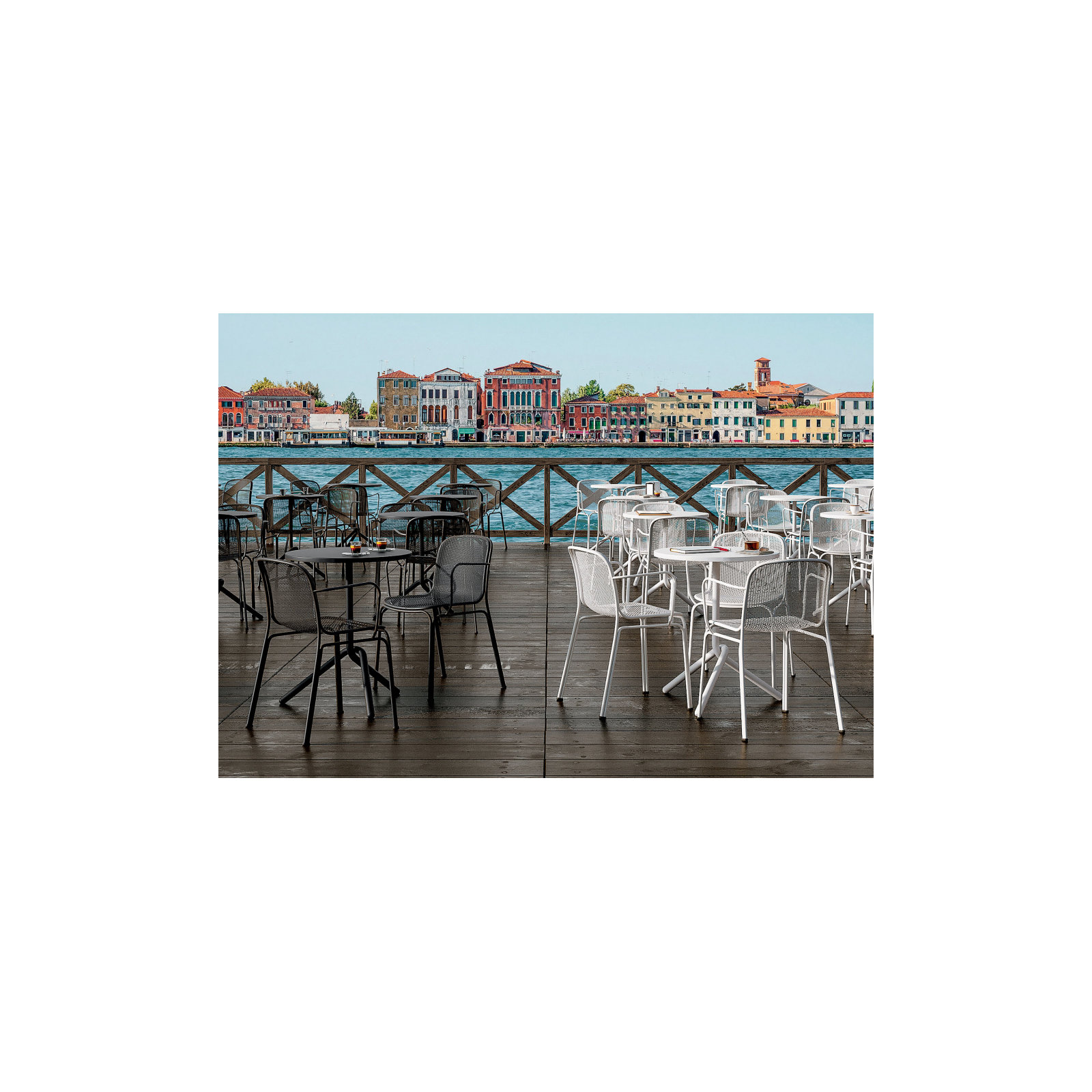 Villa Patio Dining Armchair, White
