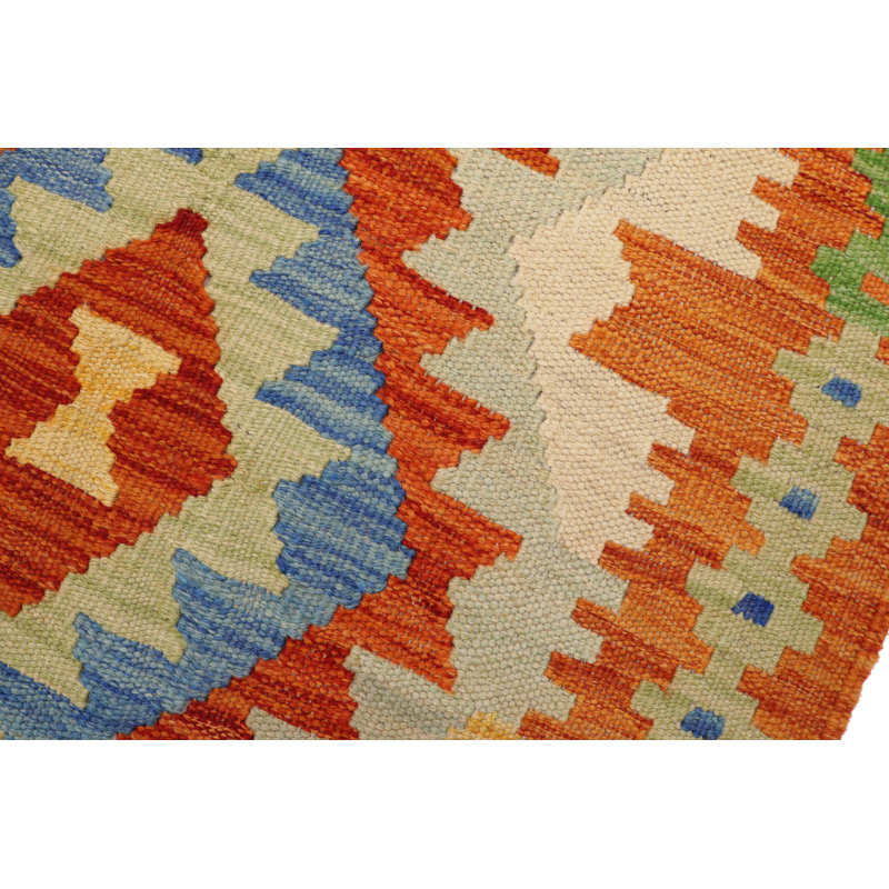 Tapis en laine noué à la main de style sud-ouest rectangulaire de 3 pi 5 po x 4 pi 9 po Sheena