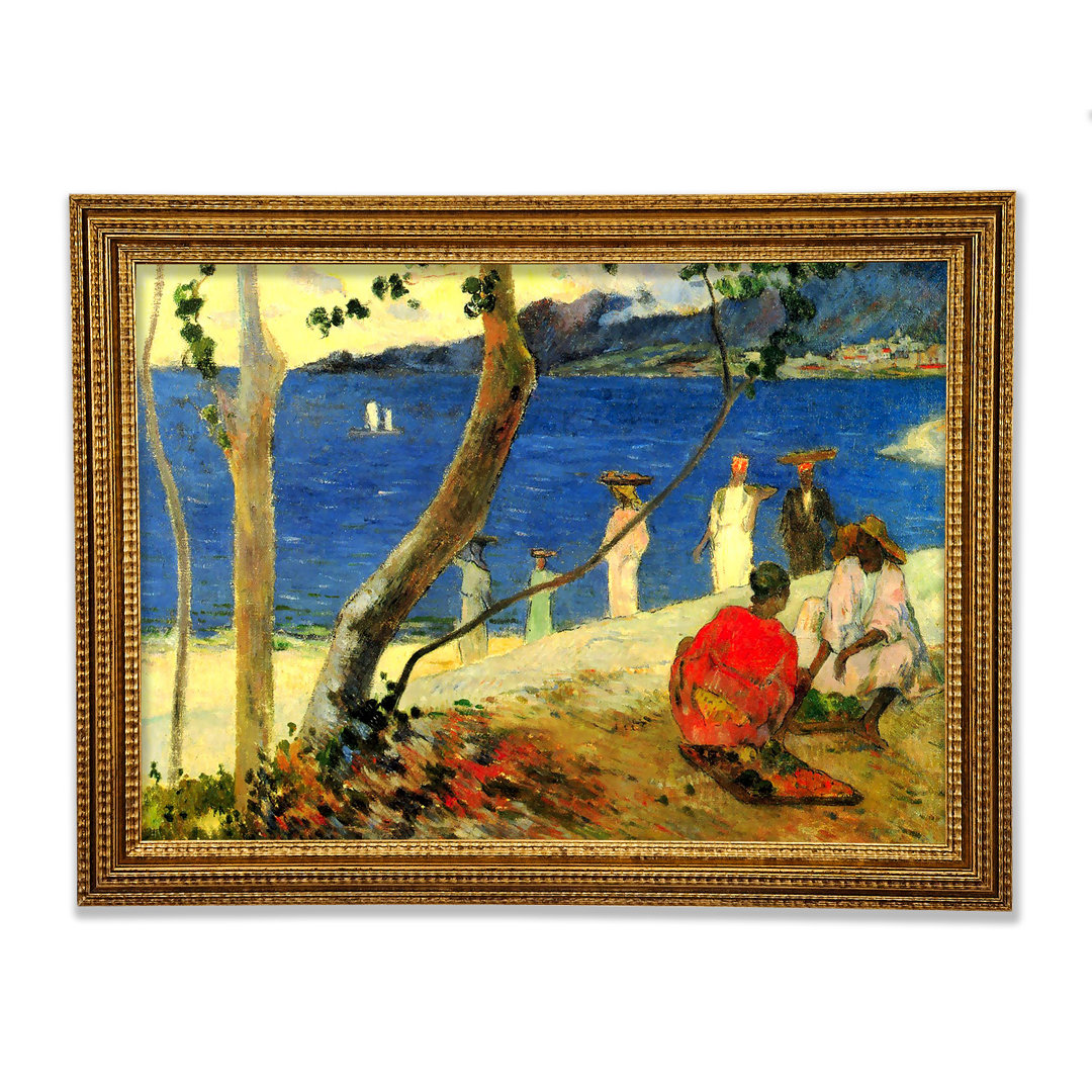 Strandszene von Gauguin - Einzelner Bilderrahmen Kunstdrucke