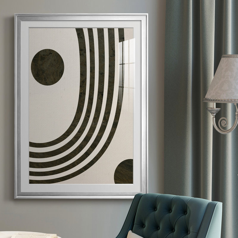 «Tubular Abstract I», reproduction encadrée de qualité supérieure, prête à être accrochée, H 30,5 po x l 42,5 po x P 1,5 po