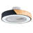 19.7'' Ceiling Fans With Lights And Remote Modern Flush Mount Ceiling Fans Solid Wood Caged Low Profile Fandelier Ceiling Fan For Bedroom Kitchen Living Room  Black Ceiling Fan-976743333