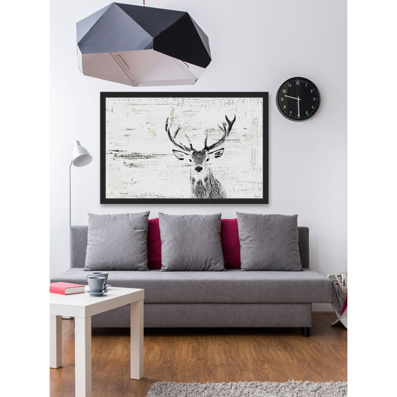 " Inquisitive Deer " Painting Print, 30" H x 45" W x 1.5" D
