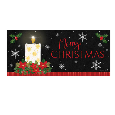 Tapis Merry Christmas Candle Sassafras