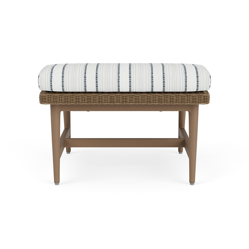 Cascade Outdoor Ottoman, Tamer Fog, Fawn