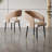 19.69"Gray Nappa Leather Solid Wood Dining Chairs-641303039-641303012