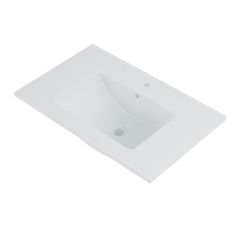 Mokuro 30" White Replacement Ceramic Vanity Top 