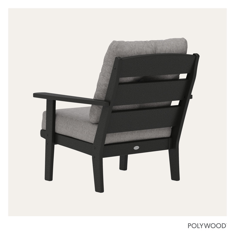 Lakeside Deep Seating Chair, Gray, Black