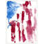 Ink Flag (Large) Print by Nathan Turner