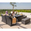 Rosen 9 Seater Aluminium Dining Table Top With Storage Bench And Stool-1018877767