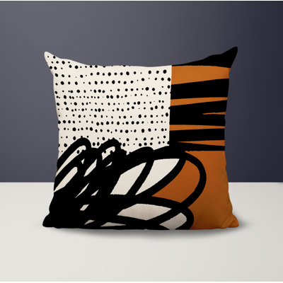Jofre Abstract Reversible Indoor/Outdoor Square Pillow