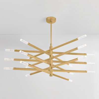 Lustre en laiton vintage