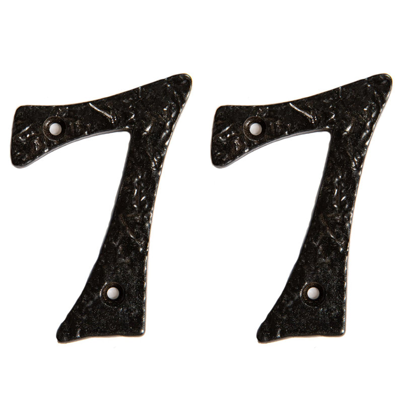 9cm H Iron House Number