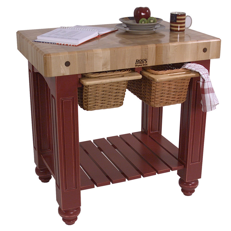 American Heritage Gathering Prep Table, Natural Maple
