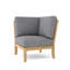 Natsepa Outdoor Teak Corner Wedge Lounge Chair