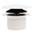 Universal Thread Tip-Toe Bathtub Drain Trim with Illusionary No-Hole Faceplate and Adaptor Bushing-87776234