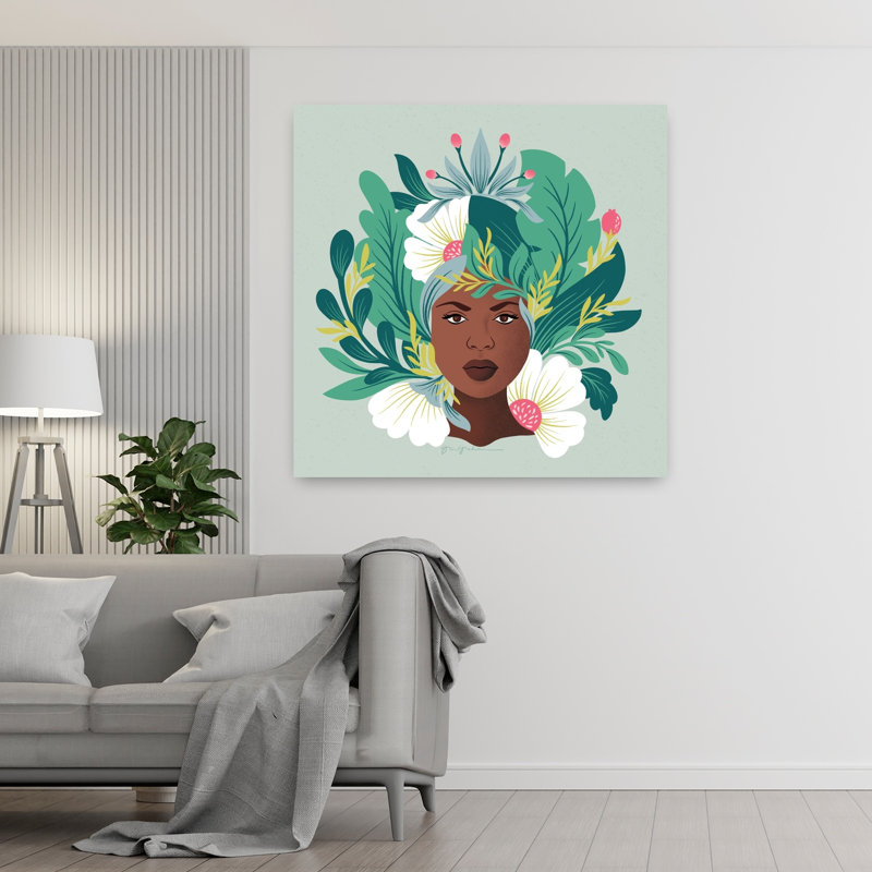 Lush Life VII, plante abstraite, art tropical, H 48 po x l 48 po