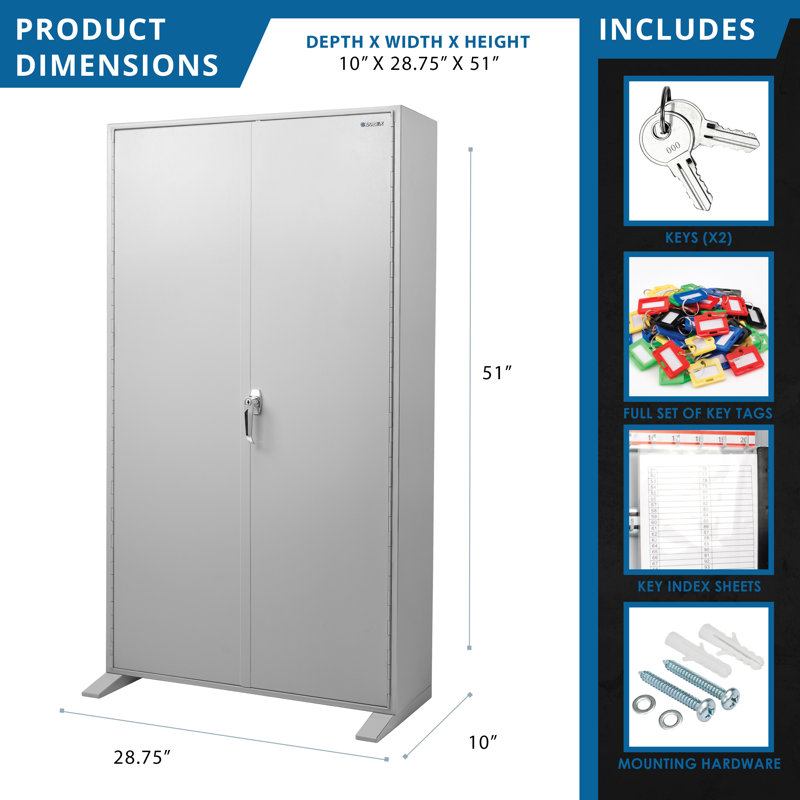 1170 KEY ADJUSTABLE LOCK BOX GREY