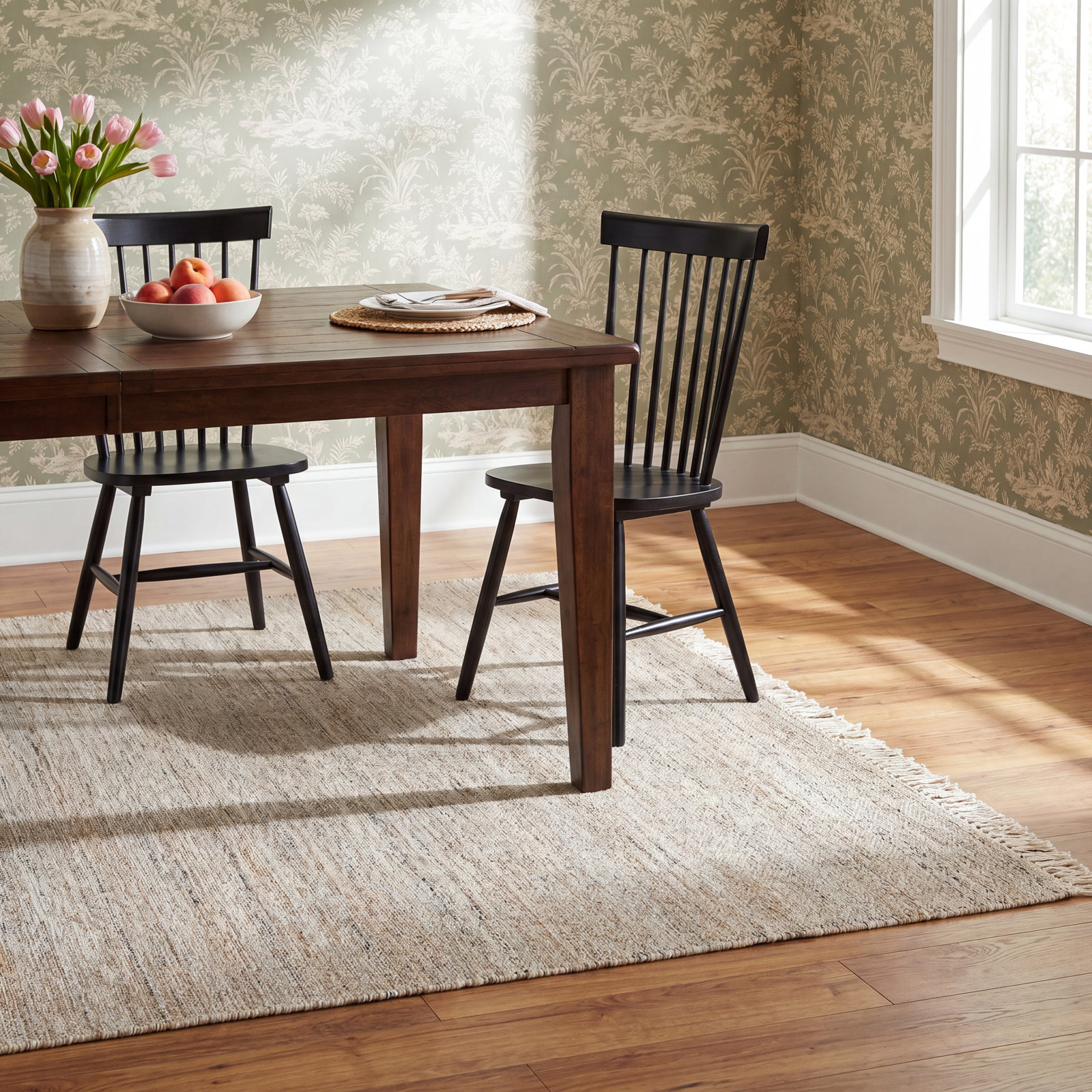 Cassandra Natural Hand-Woven Outdoor Rug, Rectangle 9' x 12'