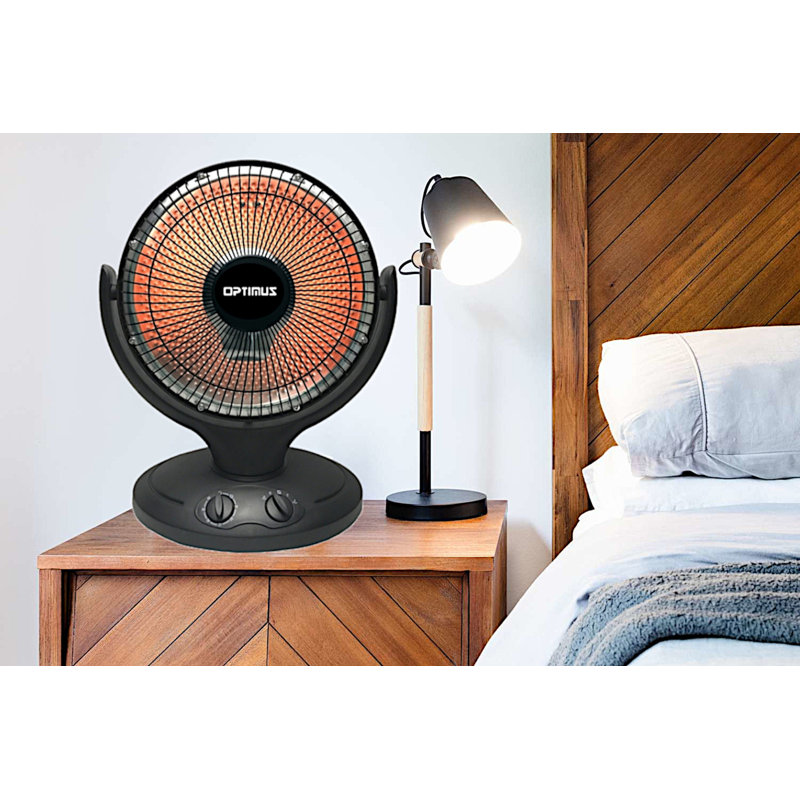 Oscillation Parabolic Radiant Heater, Thermostat and Timer