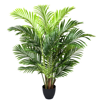 Artificial Areca Phoenix Palm Tree in Black Pot