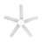48 In Intergrated LED Ceiling Fan with White ABS Blade
