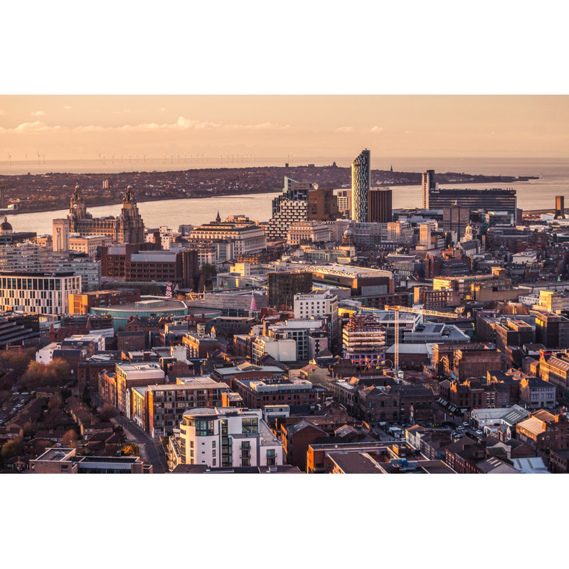 Liverpool City View - Wrapped Canvas Print, 81cm H x 122cm W