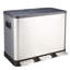 Ajavian Steel Step On and Odour Seal Recycling Bin-1255839469-1255839470