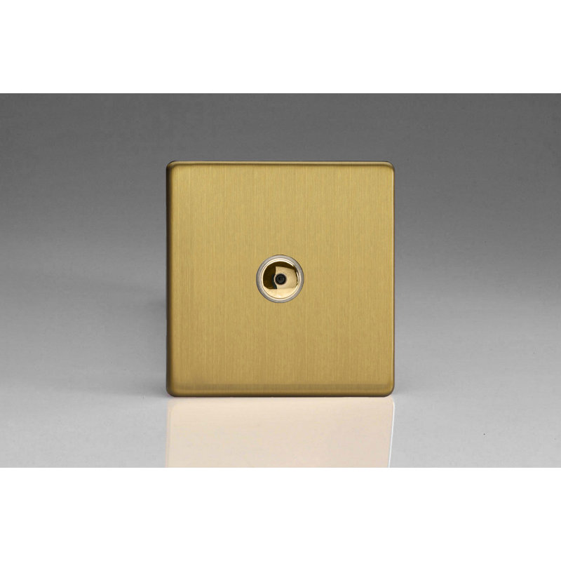 Wall Mounted Dimmer, Brushed Brass