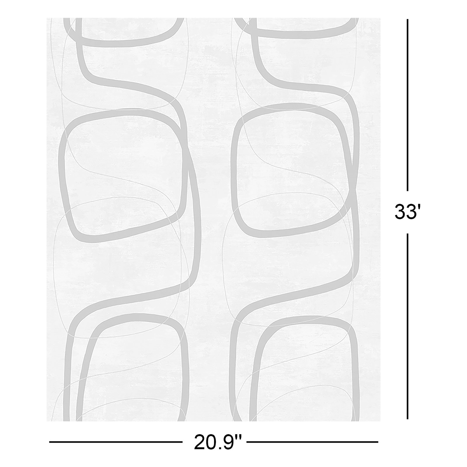 Lianna Modern Abstract Wallpaper, Black