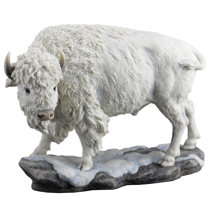 Résine de polyester bison blanc 10,83 po