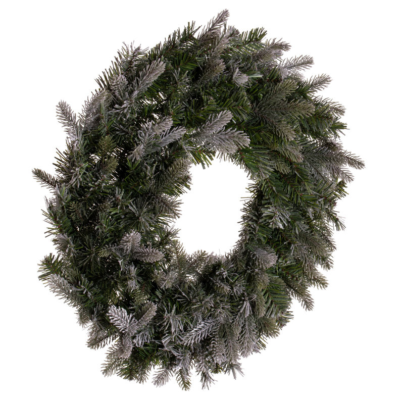 Collection de sapin Douglas artificiel givré, H 60 po x l 60 po x P 5 po