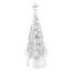 Arbre décoratif lumineux Pearl & Pine avec base rotative, 30 cm de hauteur.