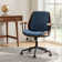 Oswina  37.75"H Modern Tilting Solid Wood Office Chair with Bent Wood