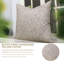Ensemble de 4 taies d'oreiller décoratives en coton blanc Fab Divine, (Gopi, marron)-103180275