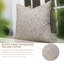 Ensemble de 4 taies d'oreiller décoratives en coton blanc Fab Divine, (Gopi, marron)-103180276