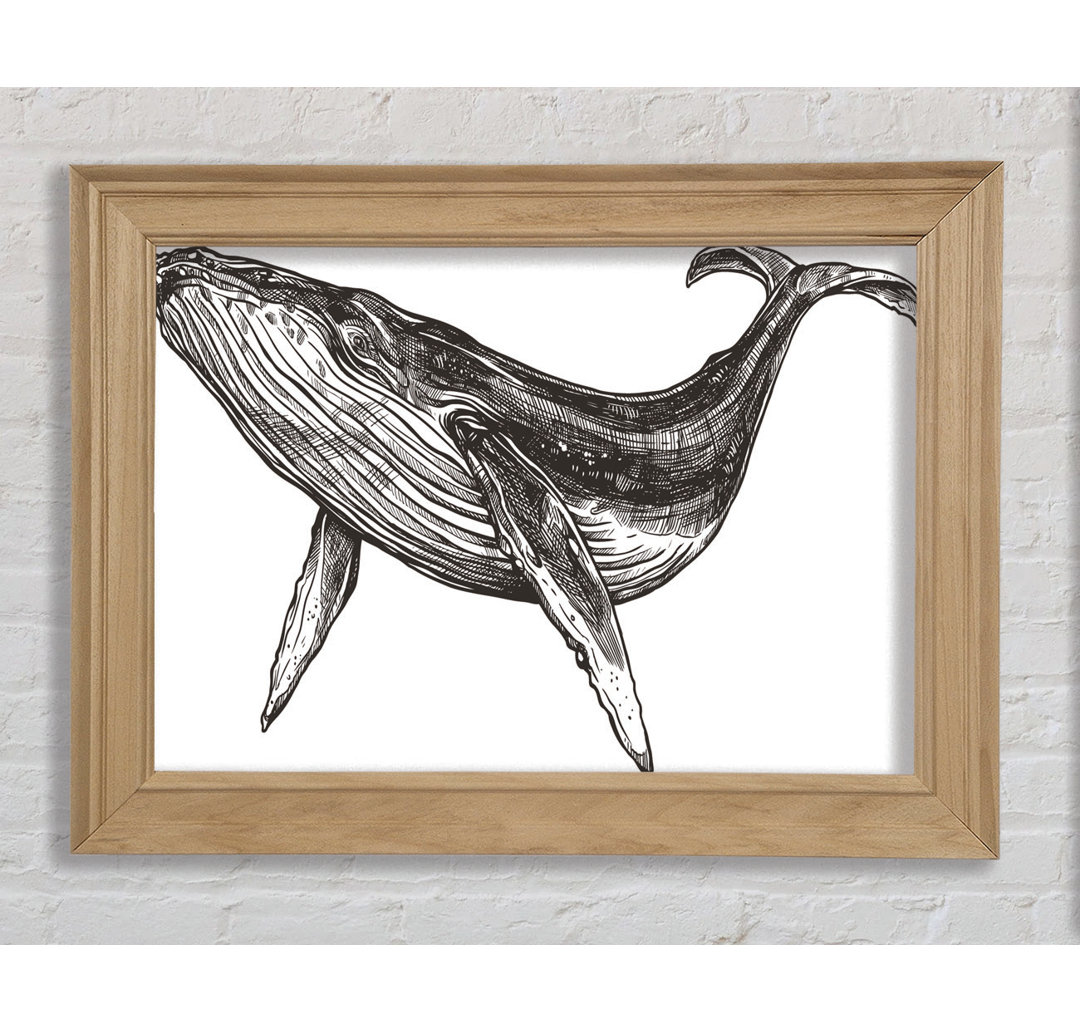 The Huge Whale - Einzelner Bilderrahmen Kunstdrucke