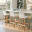 Serienna Blue & White Rattan Low Back Counter Stool-1625520465-1653777190