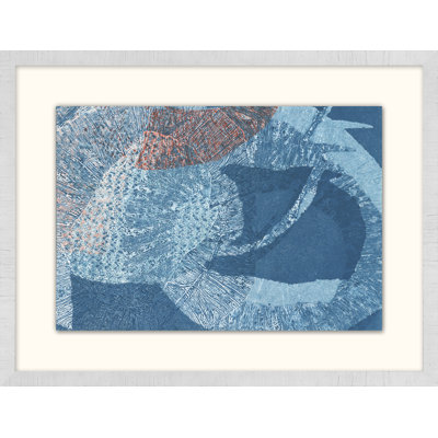 Whitecaps 2 - Peinture encadrée sur papier