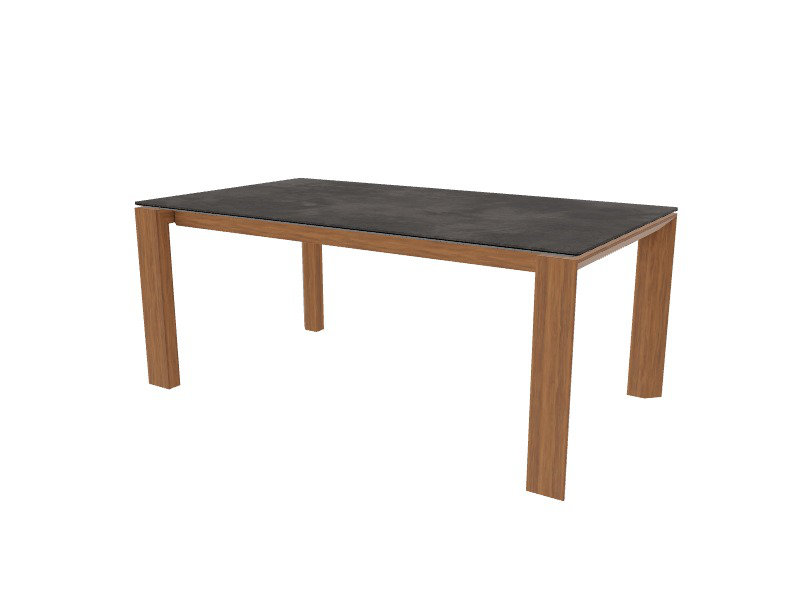 Tables extensibles Omnie, Gris plomb, Noyer Canaletto