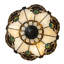 Shell With Jewels 3 - Light Semi Flush Mount