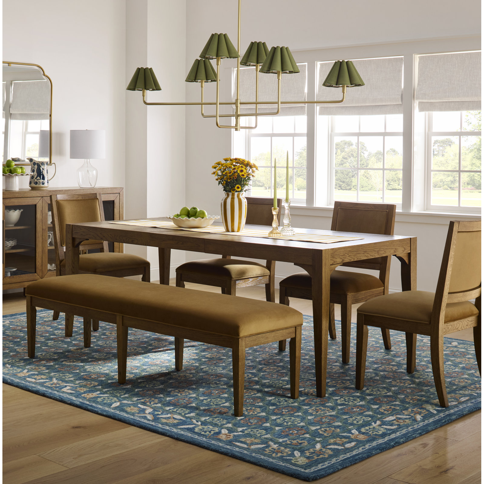 Manor Hand-Tufted Floral Pattern Rug, Rectangle 9' x 12'