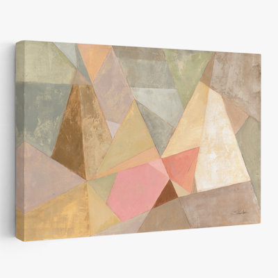Geometric Abstract - Abstract Beige Brown Geometric